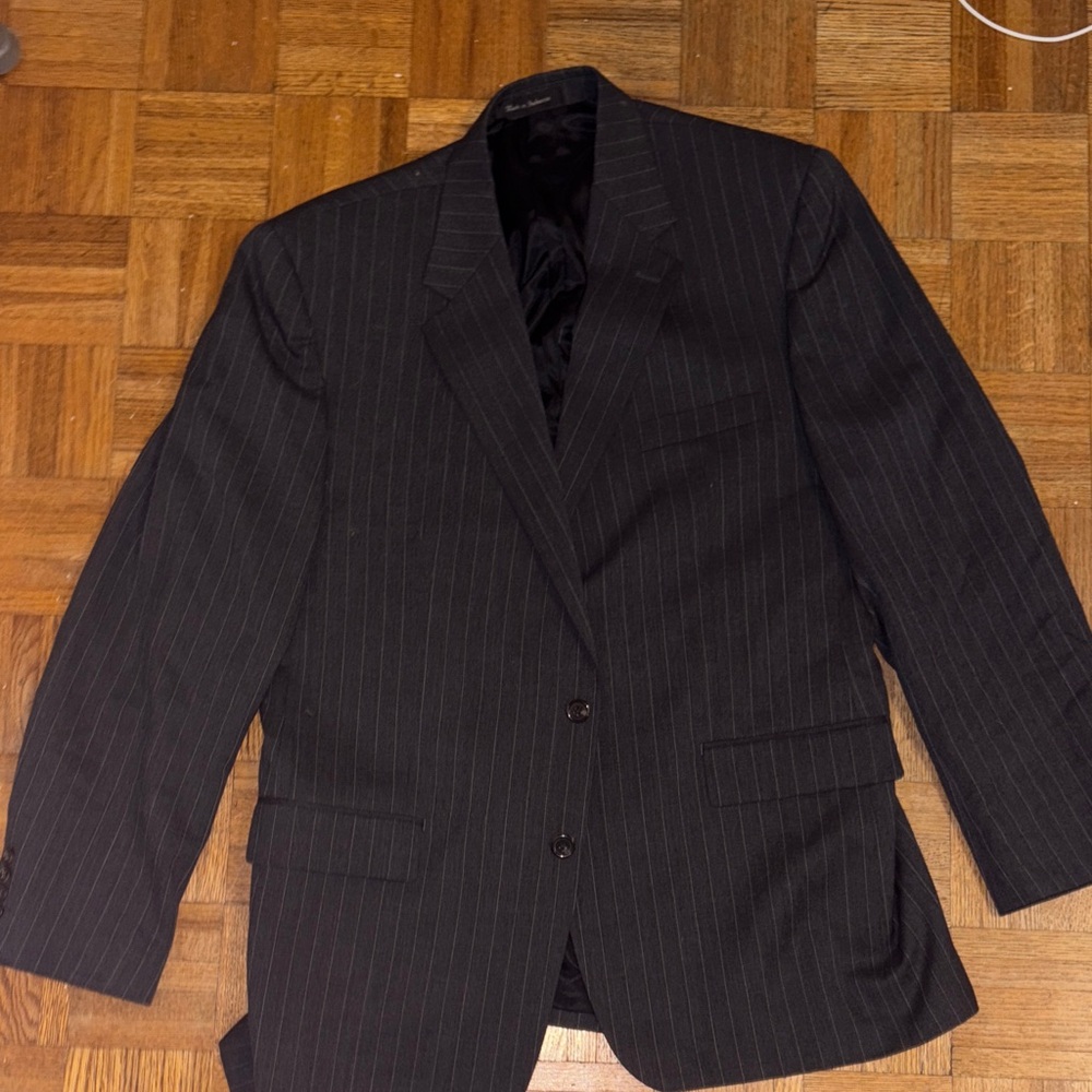 Chaps Charlcoal Pinstripe Men's Blazer